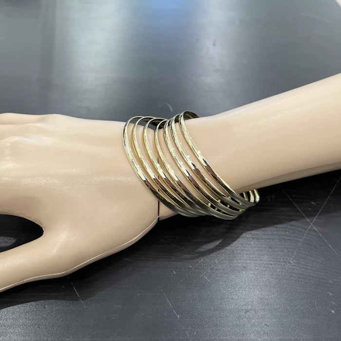 Round gold polish Chain bracelet